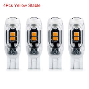 BESTITIT 1/4Pcs Wedge Light T10 W5W LED Bulbs 3030 5SMD Car Parking Lights Instrument Lamp Durable 12V Auto License Plate Light