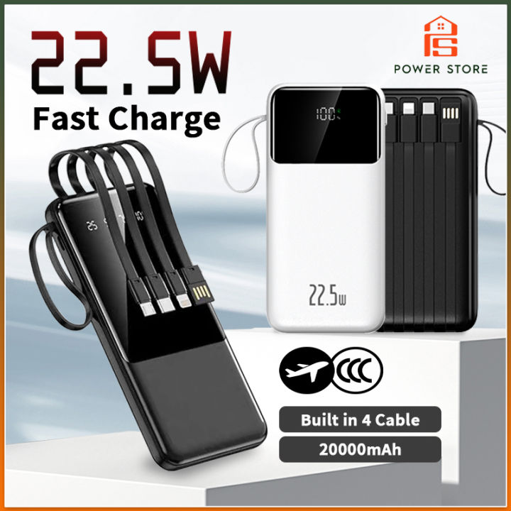 20000mAh%20Power%20Bank%20Fast%20Charge%20Portable%20Powerbank%20Built%20In%204%20Cables%20For%20iPhone%20Samsung%20QC%20PD%2022.5W%20Charge%20Flashlight%20-%20Image%202