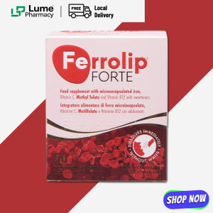 [𝐁𝐄𝐒𝐓 𝐒𝐄𝐋𝐋𝐄𝐑] Ferrolip FORTE 补铁复合维生素补充剂 Improve anemia Supplement nutrition 1 Box/30 Sachets