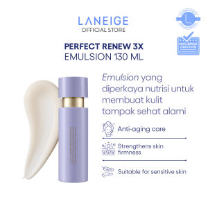 LANEIGE Perfect Renew 3X Emulsion 130 ml - Emulsi Anti Aging dengan Tekstur Lotion Menutrisi Lembut dan Kenyal