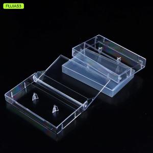 【E-WOITD】 1 cái hộp Băng Cassette hộp đựng trong suốt Hộp Băng trống ghi âm từ tính hộp chống bụi