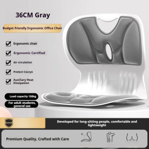 Lumbar support seat cushion for office ergonomic posture correction chair bed and lumbar support