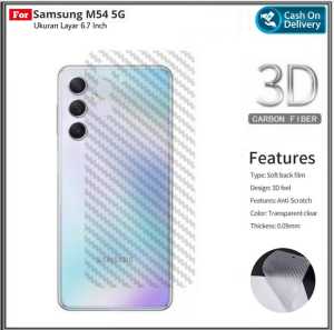 SAMSUNG GALAXY M54 5G NEW Garskin Anti Gores Belakang Carbon Skin Pengiriman Cepat