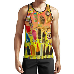 [Local Stock] Christmas Halloween Ice Cream Graphic T Shirt for Men Clothing Fashion 3D Print Ice-cream T-shirt Pop Summer Short Sleeve Funny Kids Tops Tee Shirts