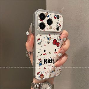 Applicable to Apple 17promax mobile phone case cartoon cute iphone16 anti-drop 15 all-inclusive blushing Kitty cat