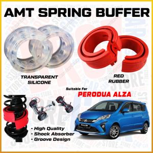 ♾️ For Perodua Alza AMT Car Spring Buffer Shock Absorber Spring Rubber Bumper Cushion Transparent Silicone Buffer