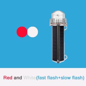 LYMEDIA IP7X Solar Powered Flash Boat Light Signal Light Net Mark/Position Flashing Marine Marine Navigation Light