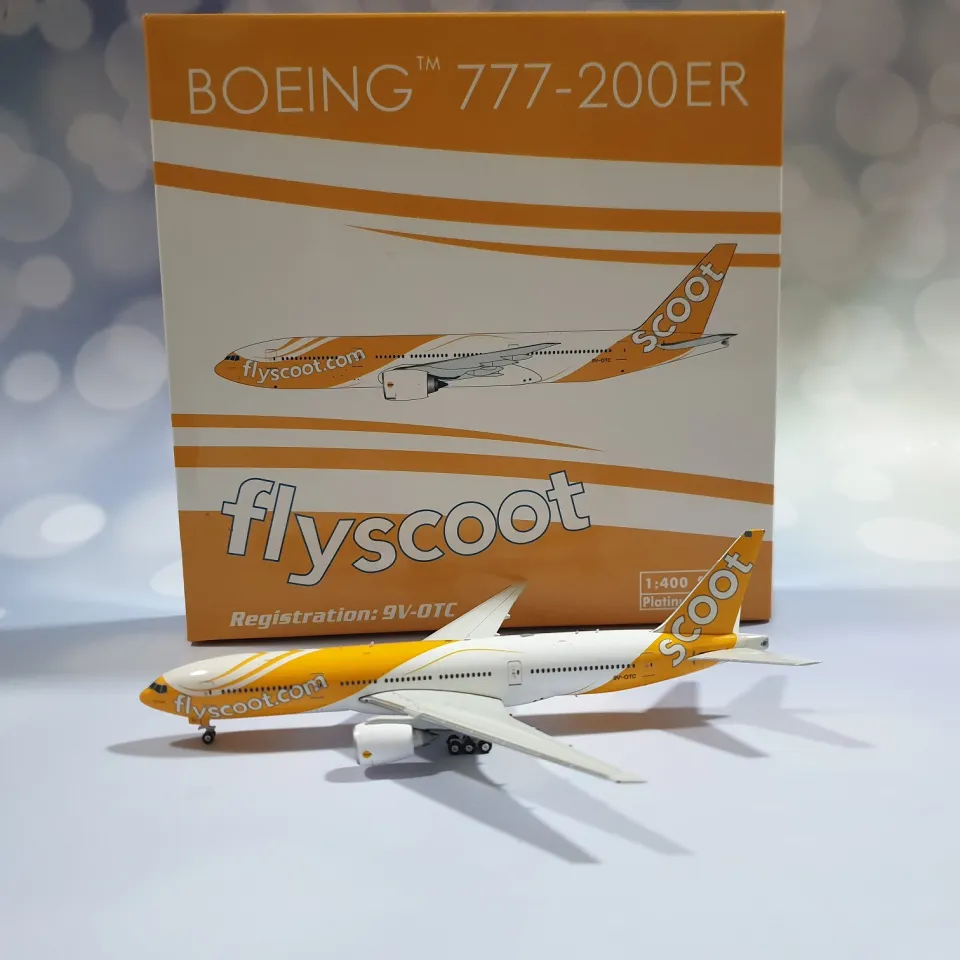 Scoot 旅客機 コレクタブルモデル　未開封 Phoenix Models Scoot Boeing 777-200 9V-OTC 1:400 LIMITED EDITION