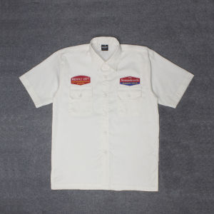 Sowam Workshirt Kemeja Kerja Pria Middle Left Broken White Drill