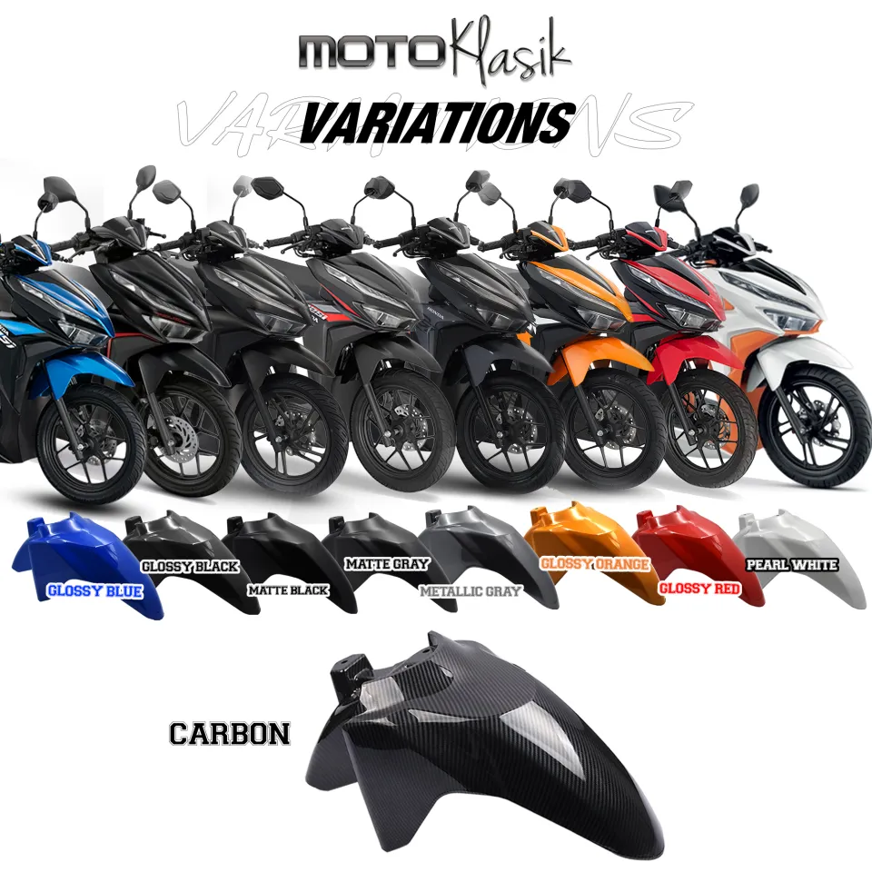Carbon Fiber Honda Click 125i Colors Matte Black HONDA CLICK 125i