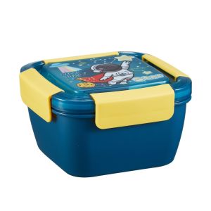 Cartoon Lunch Box for Kids Food Storage Microwave Safe Portable Sealed Leak-proof Bento Box with Spoon