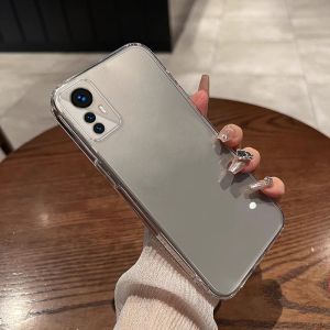 With 9D Soft Film Case for OPPO Reno 7Z 5G RENO 8z 5G Reno7 Z 5g phone casing Softcase shockproof Cover new design Clear aesthetic sparkle makeup mirror with holder SFMHZJ01