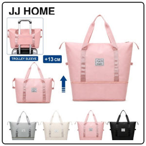 【JJ HOME】 Large Capacity Expandable Travel Bag | Water-Repellent Weekend Duffle