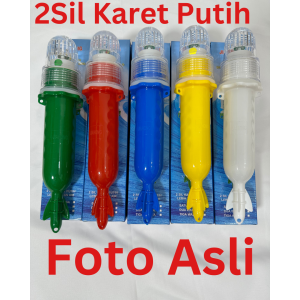 LM-0201 JIAHONG Lampu Torpedo 5LED 1 Lampu Bersinyal 1 Warna Cahaya Lampu  Nelayan Lampu Sinyal Kapal Baterai Type D Harga Termurah