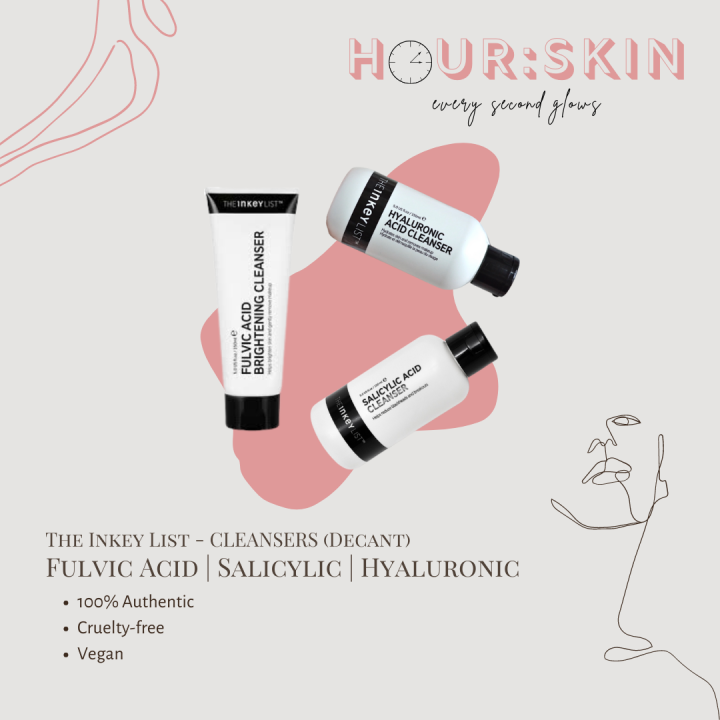 (SAMPLE SIZE) The Inkey List Cleansers Fulvic Acid Salicylic Acid
