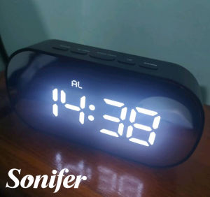Sonifer Jam Meja Digital Alarm LED Mirror Clock DS-6637
