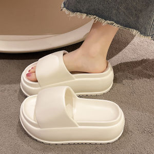 [Free Shipping] High-end mid-high heel Eva slippers for women fashionable non-slip odor-resistant soft thick-soled beach sandals