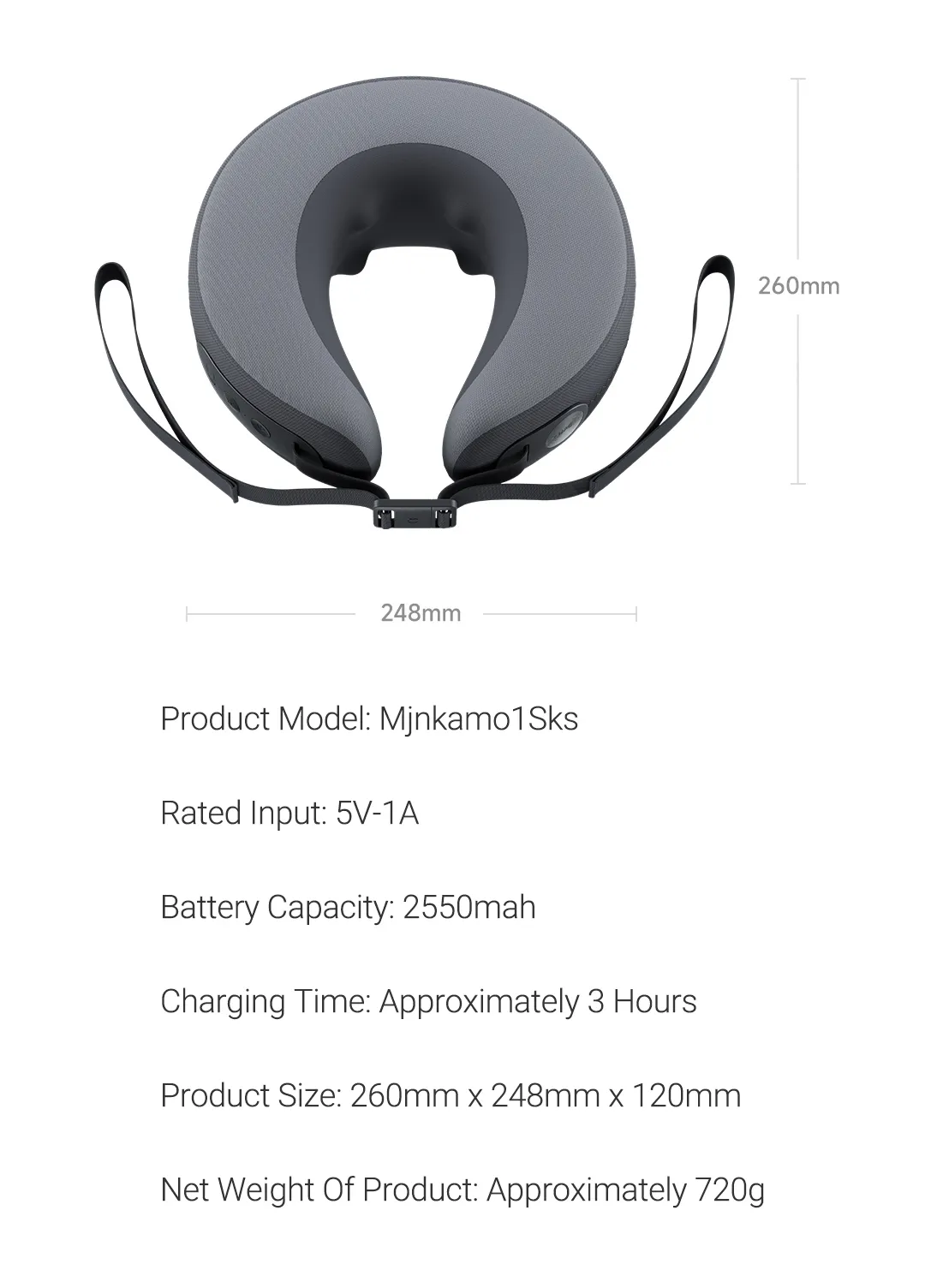 Gadgetoo Xiaomi Mijia Smart Neck Massager Mjnkam01Sks Constant Temperature Hot Compress Works With Mijia