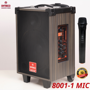 loa kéo ontekco 8001 mẫu mới kèm 1 micro karaoke sống động có bluetooth pin sạc nhanh - hàng chính hãng bh 12 tháng