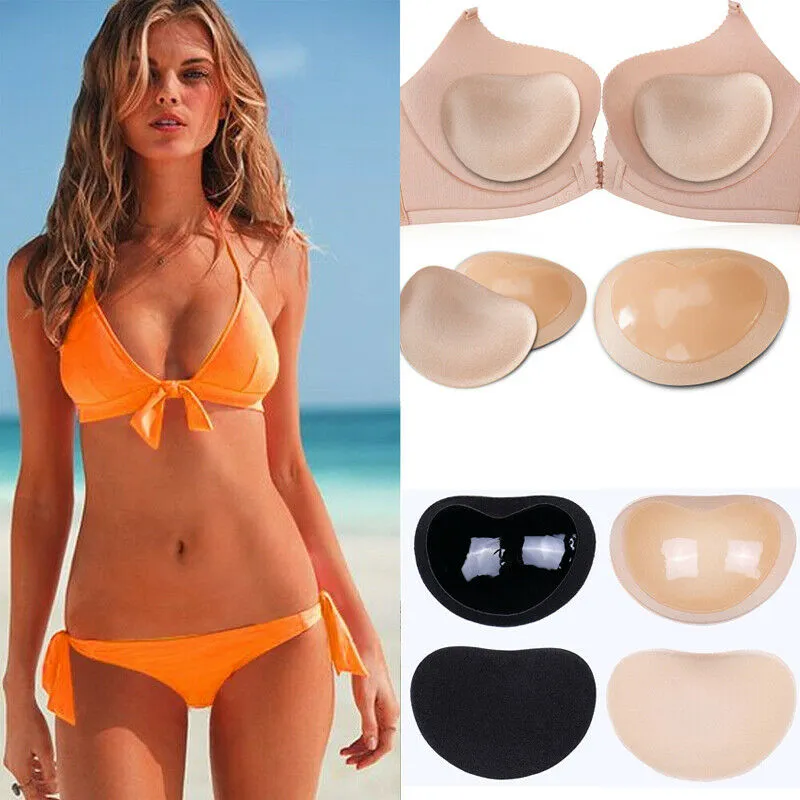 Silicone Bra Inserts Self Adhesive Bra Pads inserts for Women Breathable  Push Up Sticky Bra Cups for Swimsuits Bikini 1 Pair Skin Color