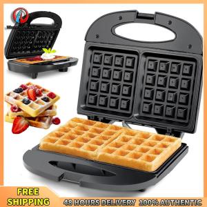 Winnereco Waffle Maker Belgian Waffle Maker Portable Waffle Making Machine Anti-scalding Chaffle Maker for Waffles Sandwiches