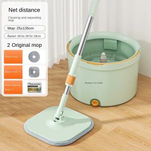 Effortless Cleaning With Hands-Free Separation Of Dirty Water Spin Mops Convenient Dust Cleaning With Electrostatic Mop