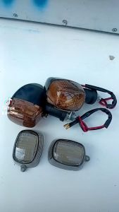 LAMPU SEIN NINJA RETENG KAWASAKI NINJA RR R SS DOUBLE MIKA KUNING DAN SMOKE MODEL ORI