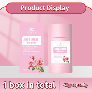 LYDIMOON Niacinamide Clay Mask Masker Wajah Face Cleansing Stick Rose Whitening Soil Deep Clean Cleansing Mud Mask Stick 40g Deep Cleansing Oil Control Acne Treatment Pore Minimizer Blackhead Remover
