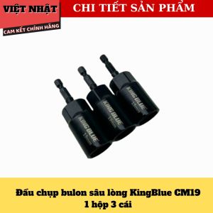 Dầu chụp bulong sâu lòng Kingblue CM độ dài 80mm kích thước đầu chụp 07/ 08/ 10/ 12/ 13/ 14/ 17/ 19mm