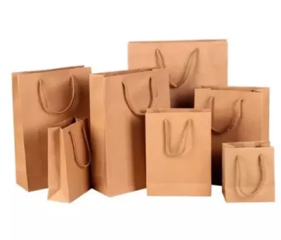 1pc Premium Paper Bag with handle Rope horizontal Vertical Gift-Wrapping Elegant Giveaways Packaging Flowers Chocolate