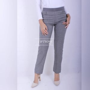 CELANA KANTOR WANITA M - 5L / PINGGANG KARET / CELANA KERJA WANITA / CELANA BAHAN WANITA / CELANA PANJANG WANITA