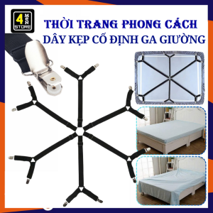 Kẹp Cố Định Ga Giường 12 Kẹp Chống Xe Dịch - Dây Kẹp Drap Chống Trượt Có Đệm Nhựa Khóa Điều Chỉnh Co Giãn Tốt / Kẹp Nhựa Chống Trượt Cố Định Ga Giường  Chăn Bông  Kẹp Rèm Cửa
