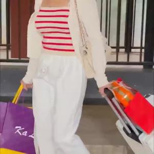 External travel luggage hanging luggage fixed luggage backpack portable case strapping strap hanging accessory