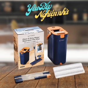 [HCM] Cây Lau Nhà Tự Vắt Chữ Nhật Kaiyo Cây Lau Nhà Tự Vắt Gạt Nước Thông Minh Kaiyo Chính hãng