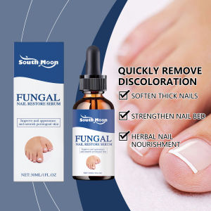 South Moon Nail Antibacterial Repair Essence Enhances Nail Bed Promotes Nail Growth and Healing Treatment Fungal Nail Restore Serum Nail Nutrient Solution Nail Care Nail Fungus Treatment Serum Essence oil Care Repair Essence Anti Toe Infection Gel Feet