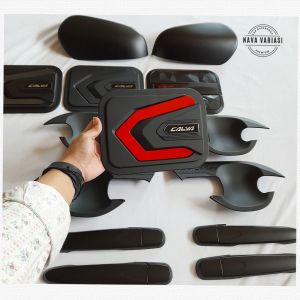 Paket Outer Cover Door Handle Tank Cover Plus Cover Spion Mobil Toyota Calya 2016-2023 All Variant Elegant