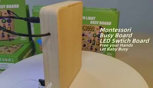 Sacesr Childrens activity game board toy gifts LED light switch busy board childrens lighting switch control board fine motor skills. 2Z5B1