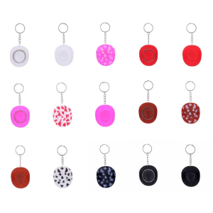 Trendy Cowboy Hat Keychain Pendant Unique Wester Style Key Chains Accessories Phone Chain for Daily Use and Parties