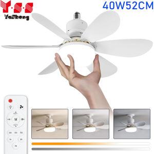 【COD 10Years Warranty】Y·S·S YaSheng Ceiling Fan With LED Light With Remote Control 6 Blades 86V-265V 30W 3Color Ceiling Light With Fan 2in1 Exhaust 16“ 20” Ceiling Fan With Light For Living Room Bedroom Dining Room Corridor At Night COD