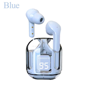 Fon Kepala Tanpa Wayar Ultra Pods TWS Fon Telinga Lutsinar Kuasa LED Paparan Digital Bluetooth 5.3 Muzik Permainan