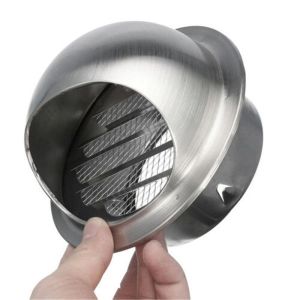 Wall Air Vent Grille Round 304 Stainless Steel Outlet Exhaust Ventilation Wind Cap exhaust cap
