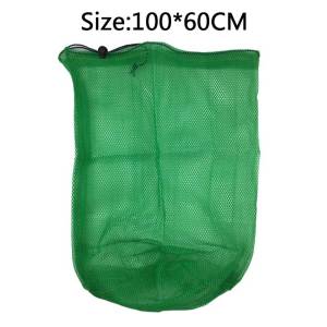 Nylon Fishing Net Bag Fish Bag Fishing Supplies Green Net Bag Dense Net Fishing Accessories Fishing Supplies Green Knotless Net Bag Nylon Fishnet 0.5mm Encrypted Network Port Durable Quick-drying