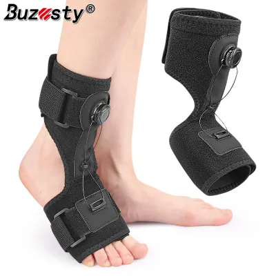 Buzesty Foot Drop Stabilizer Brace Rotary Plantar Fasciitis Night Splint Adjustable Foot Drop Orthotic Brace Achilles Tendonitis Bone Fracture Plantar Fasciitis Stroke