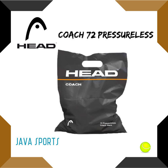 BOLA TENIS HEAD COACH PRESSURELESS ISI 72 TENNIS BALLS -