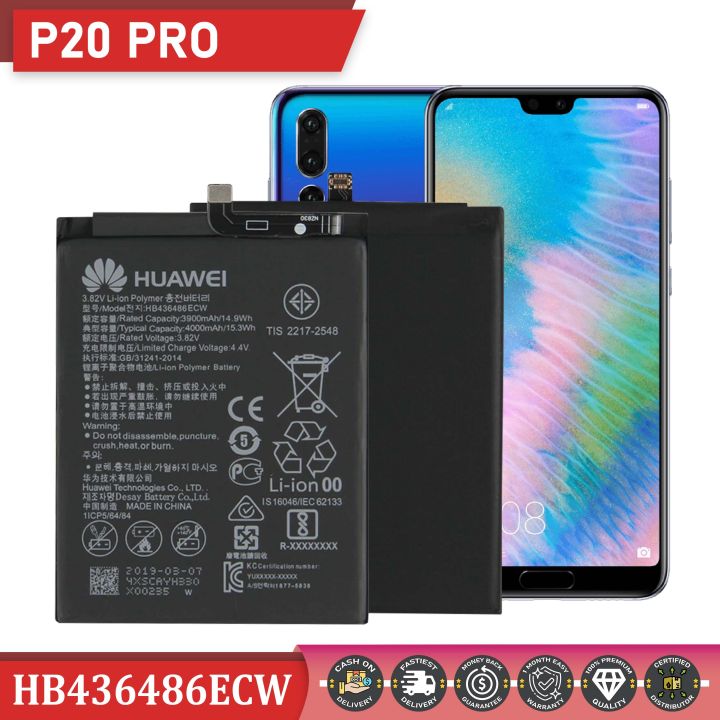 For Huawei P20 PRO Battery Original, Model: HB436486ECW High