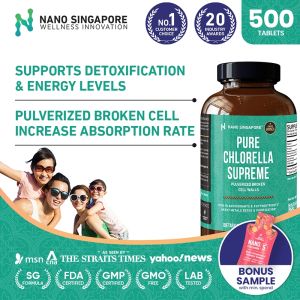 Chlorella Supplements Pure Chlorella Supreme 500 Tablets Highly Purified Natural Superfood Rich In Antioxidants For Daily Wellness