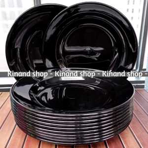 3 PCS PIRING MAKAN  BULAT CEKUNG TEBAL PIRING FIBER MELAMIN TERLARIS