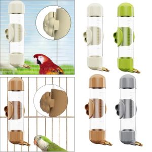 YAZHE Detachable Automatic Bird Water Feeder 200ml No Drip Parrot Drinking Fountain Pet Accessories Transparent Bird Water Dispenser Canary