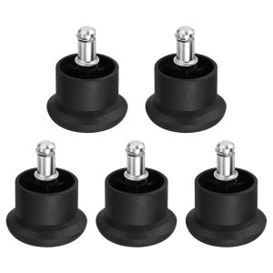 5Pcs Office Chair Caster Wheels Heavy Duty & Safe Stopper Fixed Stationary Castors