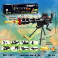 MAINAN NERF PISTOL SENAPAN MINIGUN M134 SOFT BULLET KOKANG MINIATUR SENAPAN MACHINE GUN BRO1221 mainan anak viral. 